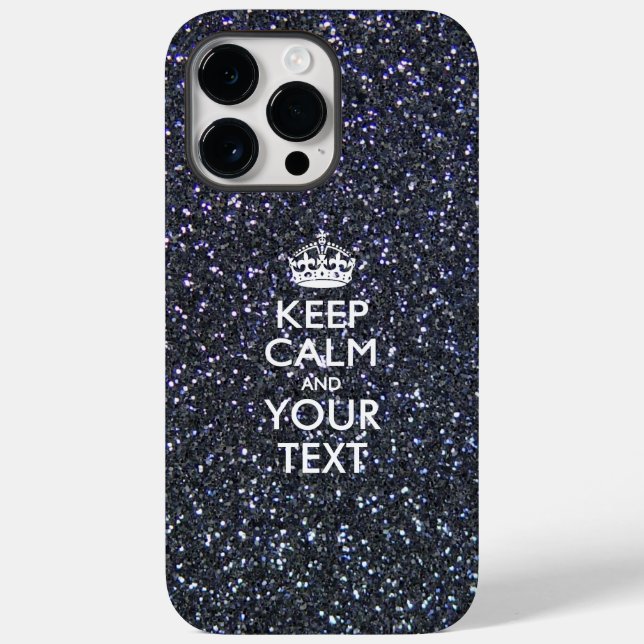 Personalised KEEP CALM AND Your Text Case-Mate iPhone Case (Back)