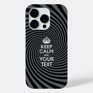 Personalised KEEP CALM AND Your Text Case-Mate iPhone 14 Pro Case