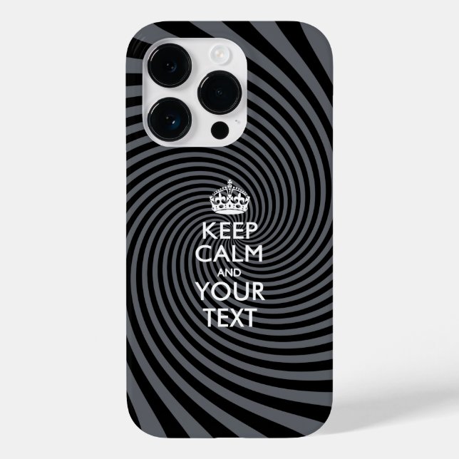 Personalised KEEP CALM AND Your Text Case-Mate iPhone Case (Back)