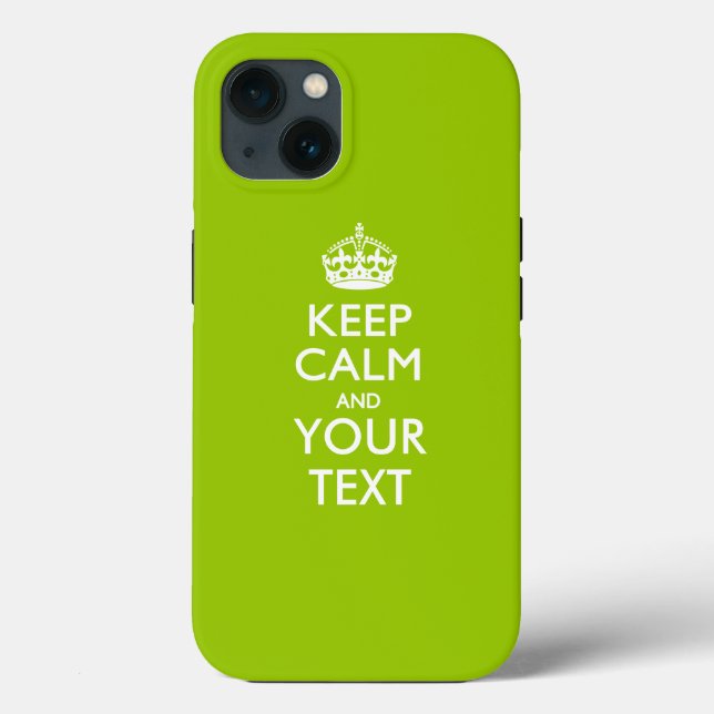 Personalised KEEP CALM AND Your Text Case-Mate iPhone Case (Back)