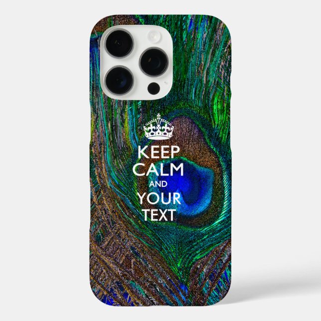 Personalised KEEP CALM AND Your Text Case-Mate iPhone Case (Back)
