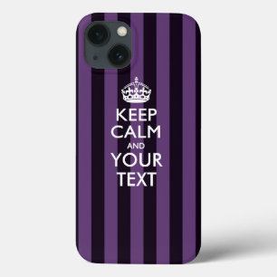 Personalised KEEP CALM AND Your Text iPhone 13 Case