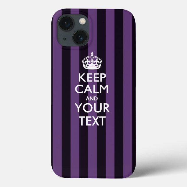 Personalised KEEP CALM AND Your Text Case-Mate iPhone Case (Back)