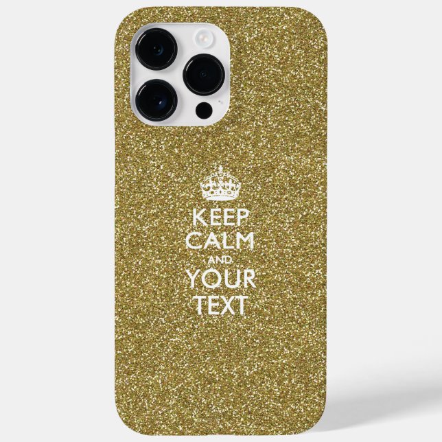 Personalised KEEP CALM AND Your Text Case-Mate iPhone Case (Back)