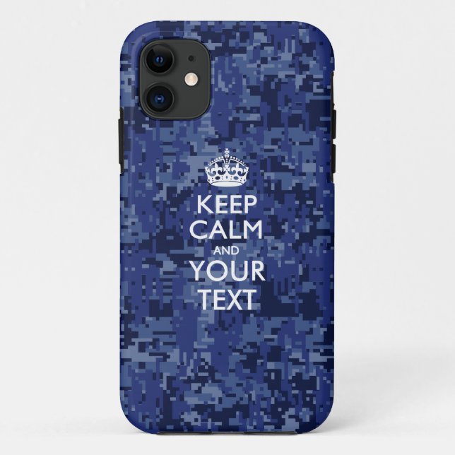 Personalised KEEP CALM AND Your Text Case-Mate iPhone Case (Back)