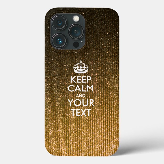 Personalised KEEP CALM AND Your Text Case-Mate iPhone Case (Back)