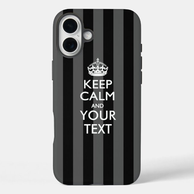 Personalised KEEP CALM AND Your Text Case-Mate iPhone Case (Back)
