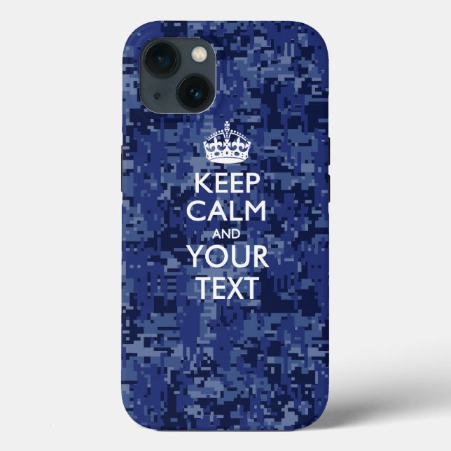 Personalised KEEP CALM AND Your Text Case-Mate iPhone Case (Back)