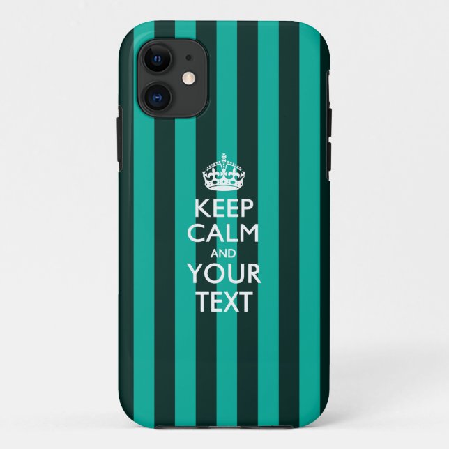 Personalised KEEP CALM AND Your Text Case-Mate iPhone Case (Back)