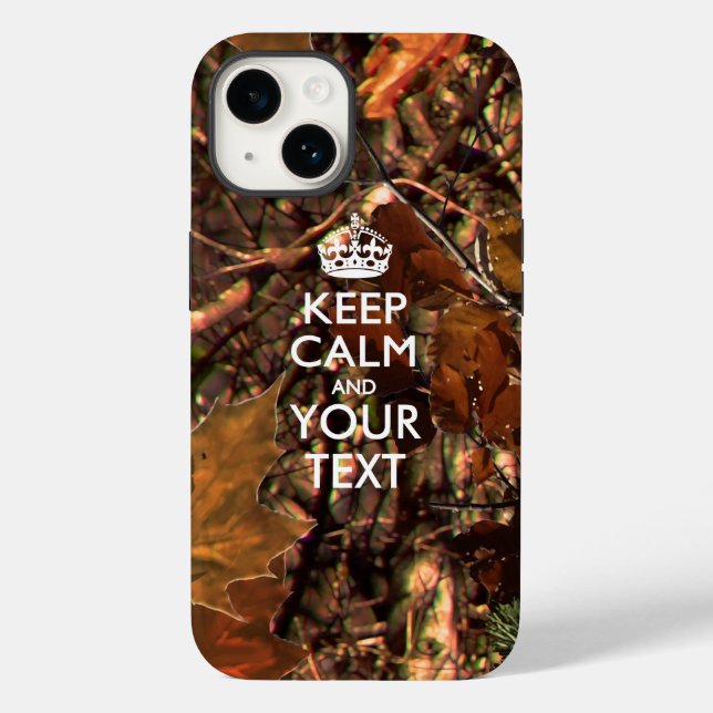 Personalised KEEP CALM AND Your Text Case-Mate iPhone Case (Back)