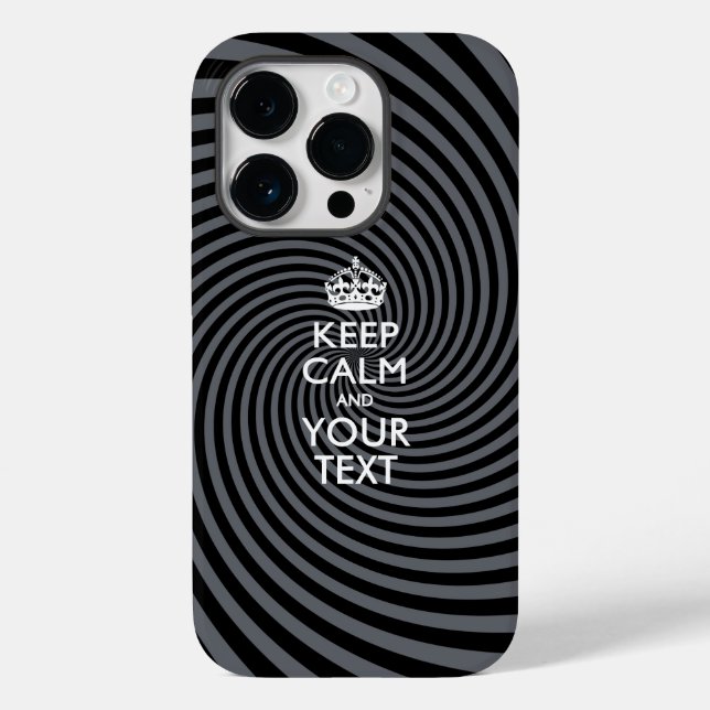 Personalised KEEP CALM AND Your Text Case-Mate iPhone Case (Back)