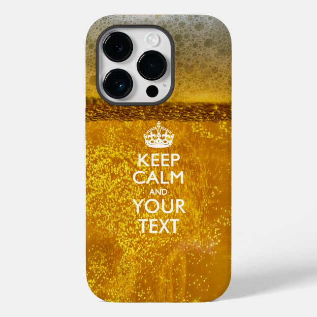 Personalised KEEP CALM AND Your Text Case-Mate iPhone Case (Back)