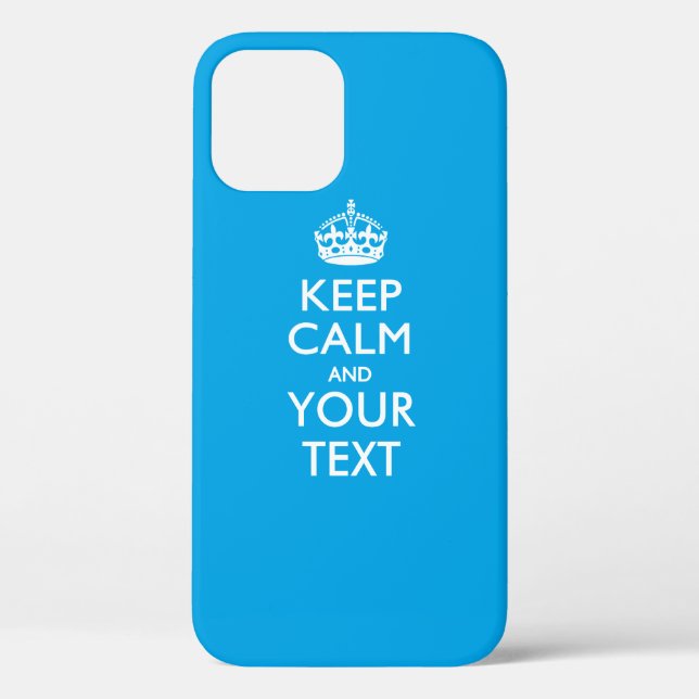 Personalised KEEP CALM AND Your Text Case-Mate iPhone Case (Back)