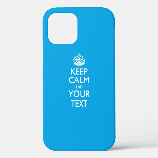 Personalised KEEP CALM AND Your Text Case-Mate iPhone Case (Back)