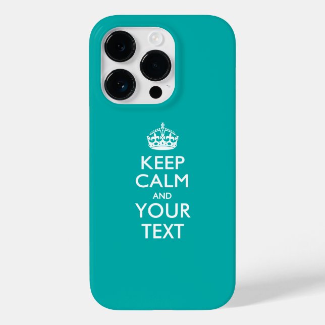 Personalised KEEP CALM AND Your Text Case-Mate iPhone Case (Back)