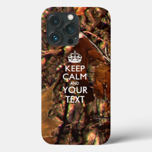 Personalised KEEP CALM AND Your Text iPhone 13 Pro Case