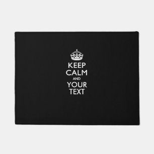 Personalised KEEP CALM And Your Text Doormat