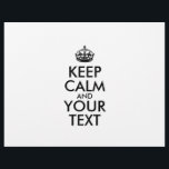 Personalised KEEP CALM and YOUR TEXT Flyer<br><div class="desc">Personalised KEEP CALM and YOUR TEXT. Edit this design template - CREATE YOUR TEXT</div>