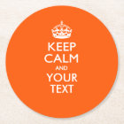 Personalised KEEP CALM AND Your Text for Orange