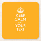 Personalised KEEP CALM AND Your Text for Yellow