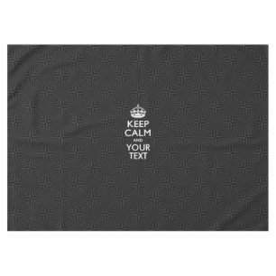 Personalised KEEP CALM and your text on burst Tablecloth