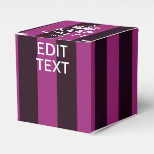 Personalised KEEP CALM and Your Text on Pink Favour Box