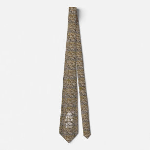 Personalised KEEP CALM AND Your Text on Popcorn Tie