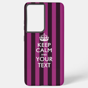 Personalised KEEP CALM AND Your Text Samsung Galaxy Case