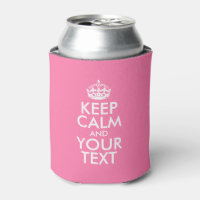 Personalised KEEP CALM and YOUR TEXT - white words