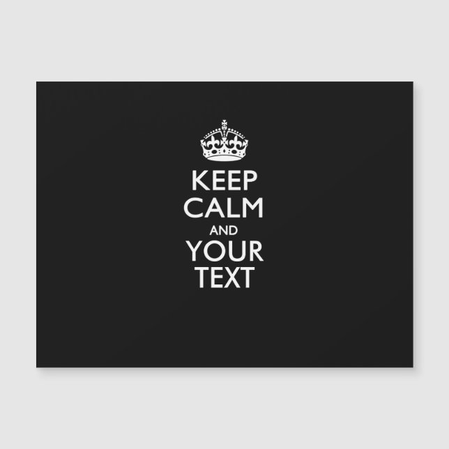 Personalised KEEP CALM Change Background Colour (Front)