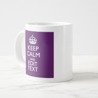Personalised KEEP CALM Your Text on Purple Decor