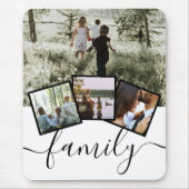 Personalised Keepsake 4 Photo Collage Family Mouse Mat (Front)