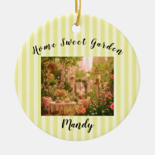 Personalised Keepsake City Garden Gift. Ceramic Tree Decoration