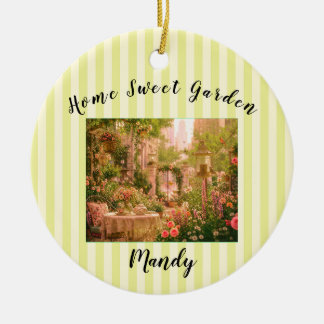 Personalised Keepsake City Garden Gift. Ceramic Tree Decoration
