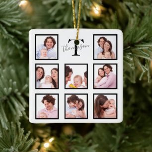 Personalised Keepsake Family Photo Collage Ceramic Ornament