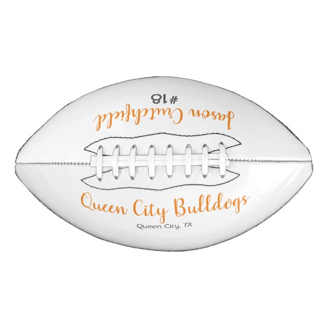 Personalised Keepsake Football American Football (Front)