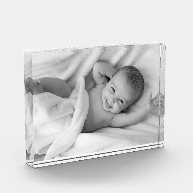 Personalised Keepsake Holiday Gift Photo Block (Left)