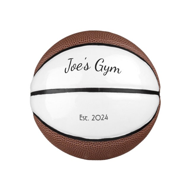 Personalised Keepsake Mini Basketball (Front)