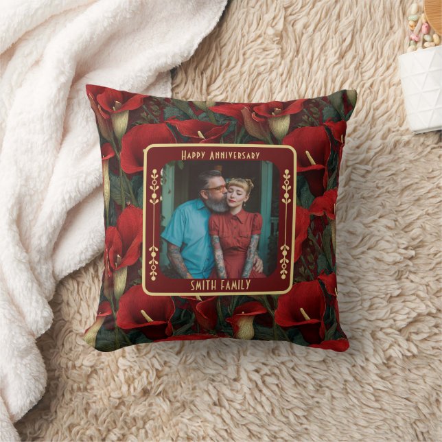 Personalised Keepsake Wedding Anniversary  Throw  Cushion (Blanket)