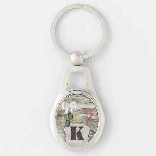 Personalised Key Chain Army OCP Camo Uniform Camof