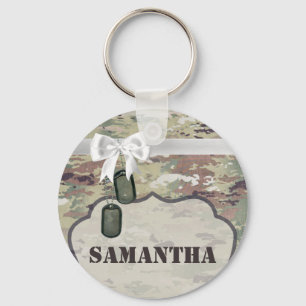 Personalised Key Chain Army OCP Camo Uniform Camof