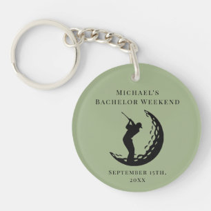 Personalised Key Chain   Bachelor Golf Weekend