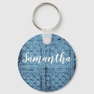 Personalised Key Chain Rustic Tin Panel Ceiling Co