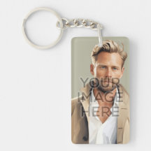 Personalised Keychain Vertical Images