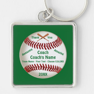 Personalised Keychains, Baseball Coach Thank You,  Key Ring