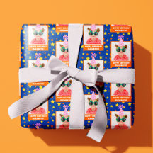 Personalised Kid Photo Happy Birthday w/ Pink Hat