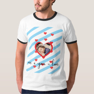 Personalised Kid Photo – Me + You = Love T-Shirt