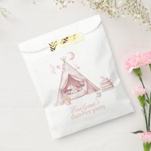 Personalised kid sleepover slumber Birthday Party Favour Bags