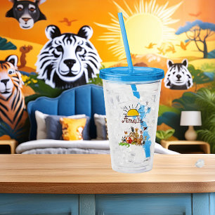 Personalised Kid's animals    Acrylic Tumbler