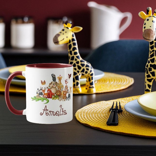 Personalised Kid's animals  Mug (Creator Uploaded)